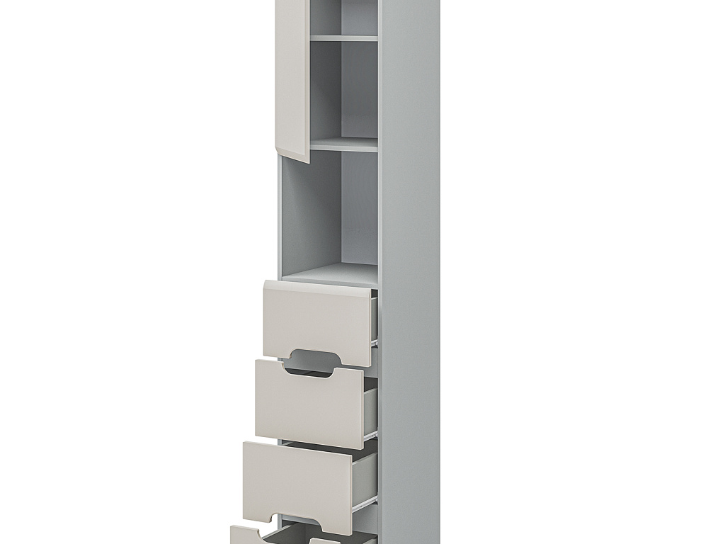 Шкаф комбинированный  Леонардо Кашемир МН-026-20-С1