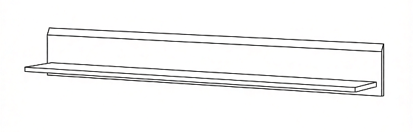 Полка  Леонардо Дуб беленый МН-026-05
