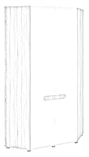 Шкаф угловой МН-026-11