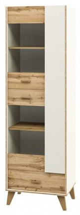 Шкаф комбинированный  Сканди Белый МН-036-10