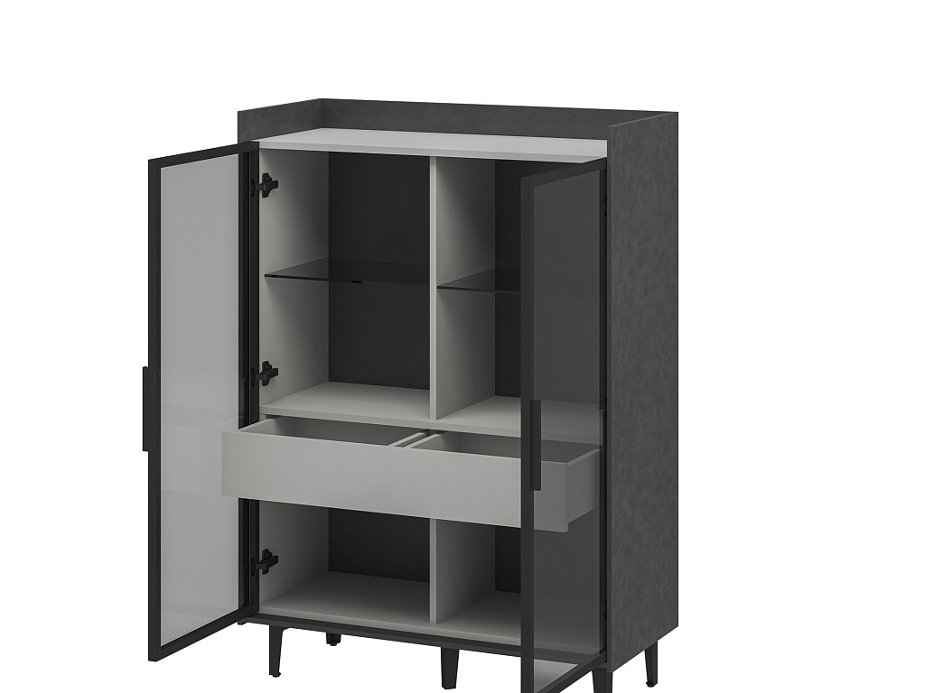 Шкаф комбинированный  Модена Бруклин МН-048-23-Ц1