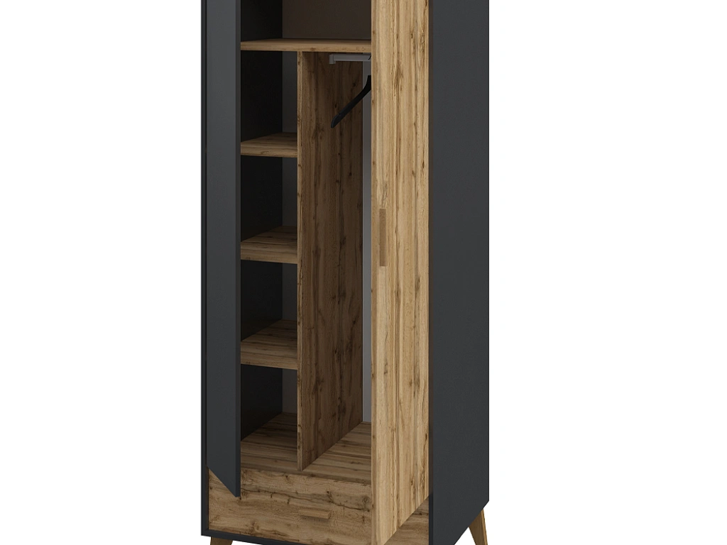 Шкаф комбинированный  Сканди Графит МН-036-35 (1)