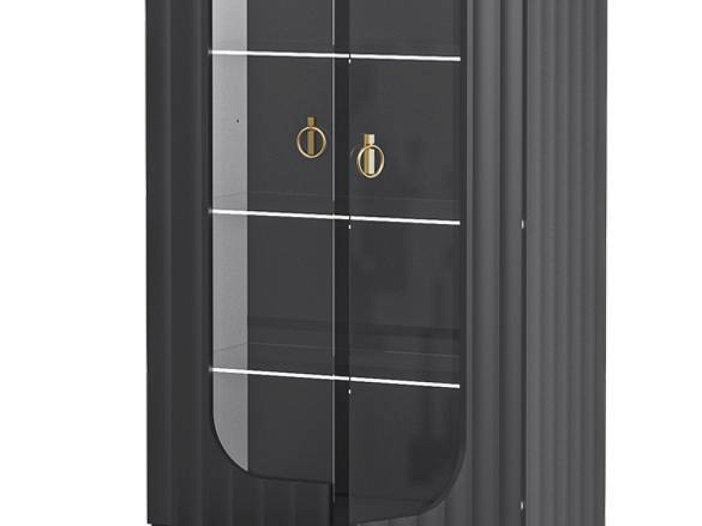 Шкаф комбинированный  Лоренсо Графит МН-043-25