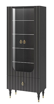 Шкаф комбинированный  Лоренсо Графит МН-043-25