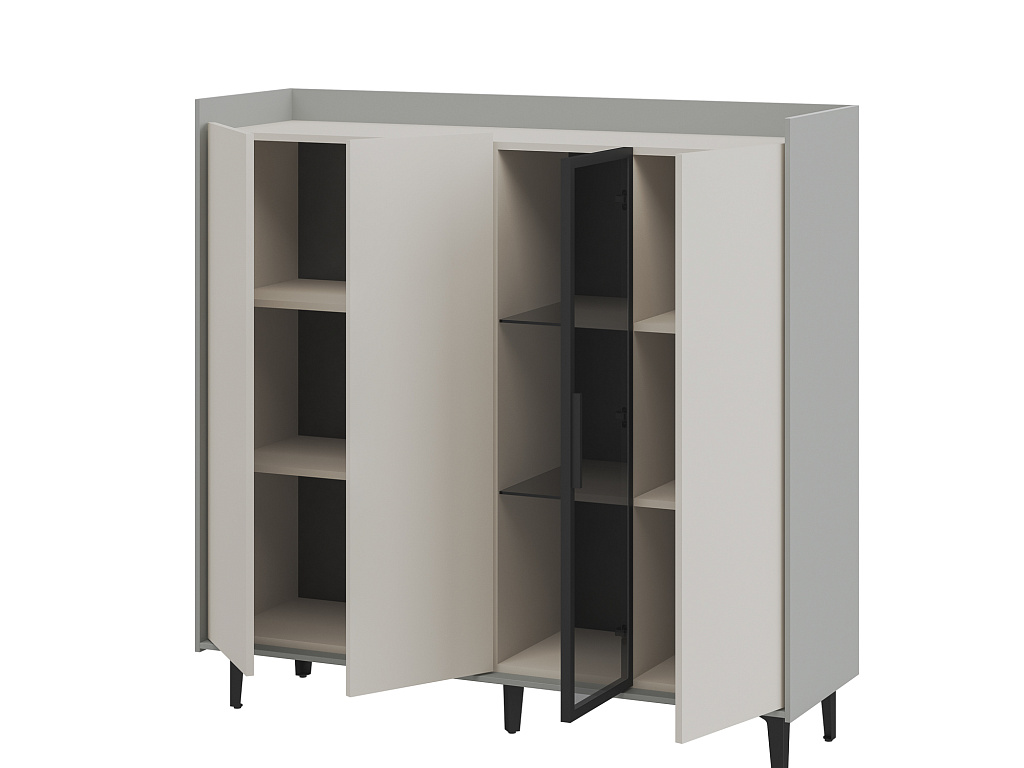 Шкаф  Модена Жемчуг МН-048-02-Ц2